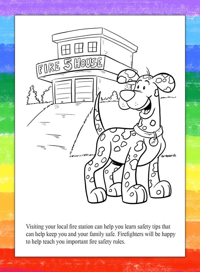 ZOCO - A Visit to The Fire Station Coloring & Activity Books (25 Bulk Pack, with Crayons) - Fire Safety & Prevention Items for Kids - Image 2